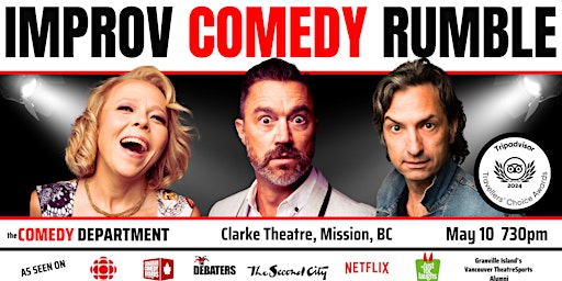 Improv Comedy Rumble presented by The Comedy Department | Clarke theatre