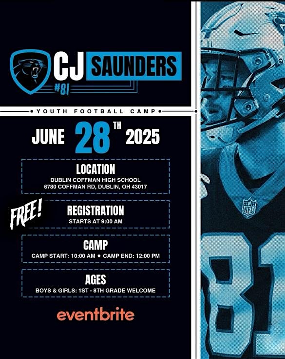 CJ Saunders Youth Football Camp | Dublin Coffman High School