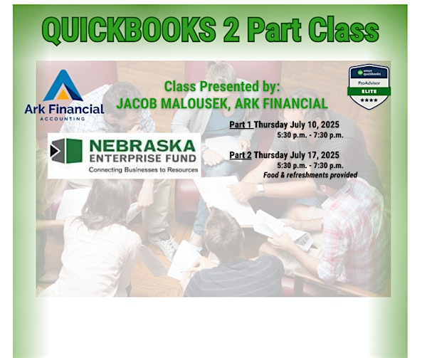 OMAHA - QUICKBOOKS 2 PART CLASS | Nebraska Enterprise Fund