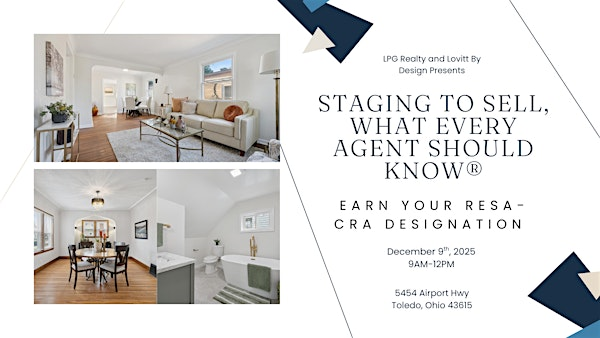 3-Hour CE - Earn your RESA-CRA designation with Lovitt By Design | 5454 Airport Hwy