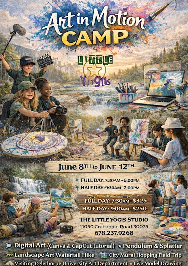 Art in Motion Camp | 11050 Crabapple Rd Suite D115A, Roswell, GA 30075