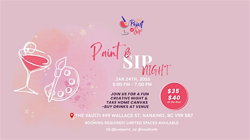 Paint & Sip Night | The Vault Cafe