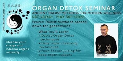 Ancient Daoist Organ Detox Seminar | Father Michael McGivney Catholic Academy High School