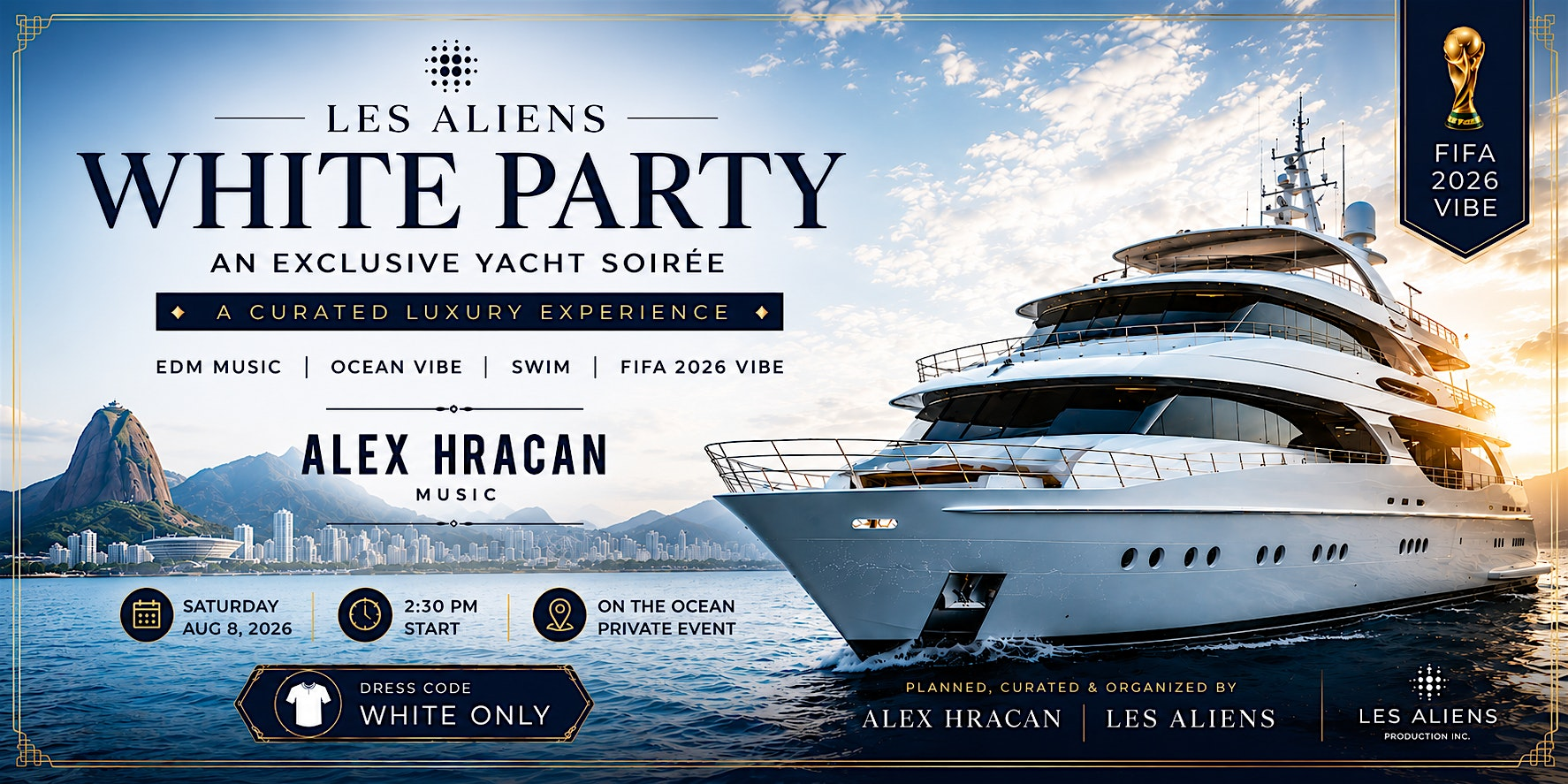 WHITE HORIZON: Luxury Yacht Party | FIFA 2026 Edition | Canada Place