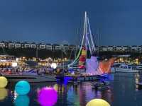 Christmas floats at Quayside Isle