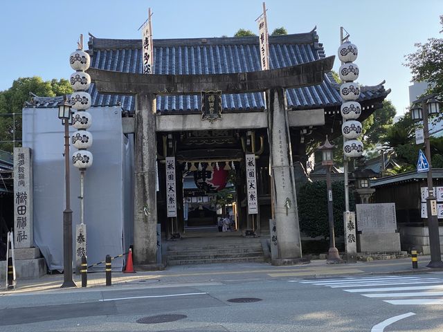 博多祇園山笠の準備がすすむ櫛田神社