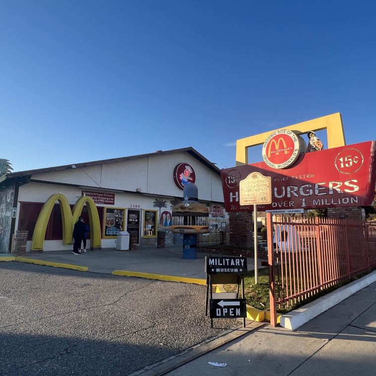 アメリカ/ロサンゼルス】マクドナルド1号店！マックはここから全てが