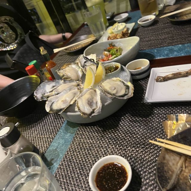 Dinner time  Japanese food in SG 