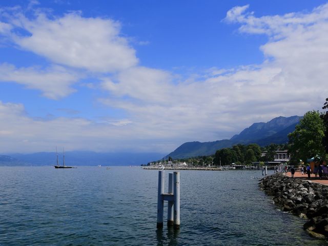 阿爾卑斯山依雲小鎮