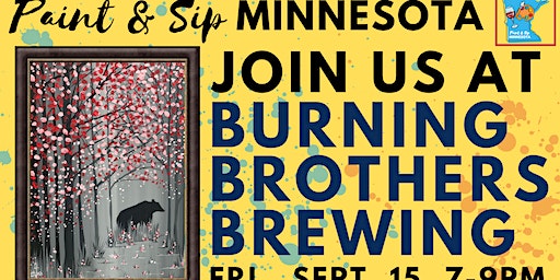 September 15 Paint & Sip at Burning Brothers Brewing (Saint Paul) | Burning Brothers Brewing