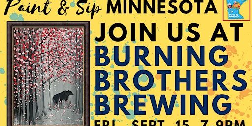 September 15 Paint & Sip at Burning Brothers Brewing (Saint Paul) | Burning Brothers Brewing