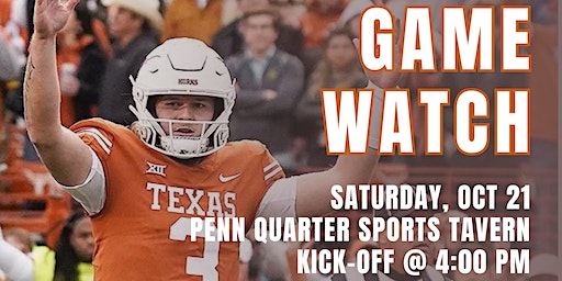 Texas Exes DC Chapter Watch Party - Texas Longhorns vs. Houston | Penn Quarter Sports Tavern