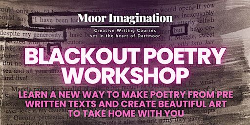 Blackout Poetry Workshop | Crediton Arts Centre