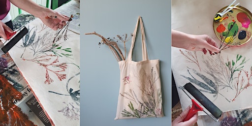 Create a Coastal Print Tote Bag with Helen Ruth Scarves | Greyhope Bay Centre