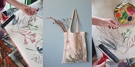 Create a Coastal Print Tote Bag with Helen Ruth Scarves | Greyhope Bay Centre