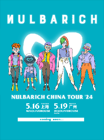 【秀動呈獻】日本潮樂icon, city pop樂隊 Nulbarich 活休前最後公演 廣州站｜演唱會 | MAO Livehouse廣州(永慶坊店)