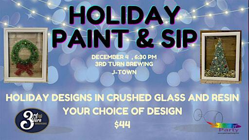 Crushed Glass paint and sip | 3rd Turn Brewing