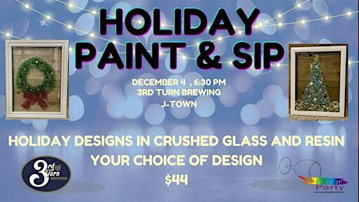 Crushed Glass paint and sip | 3rd Turn Brewing