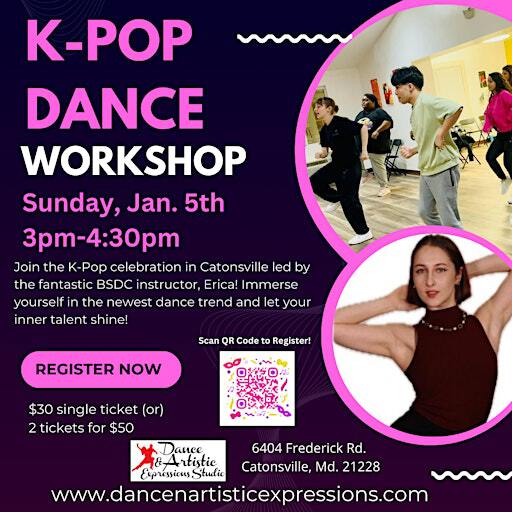 K-Pop Workshop in Catonsville! | Dance & Artistic Expressions Studio