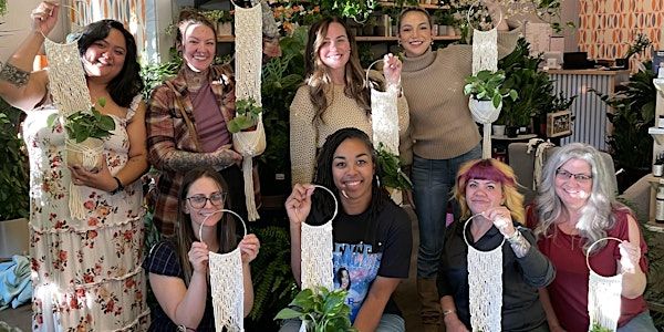 Metal Hoop Plant Hanger | The Living Room