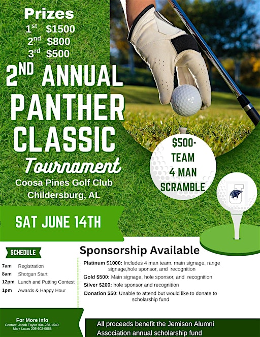 Panther Classic Golf Tournament | Coosa Pines Golf Course