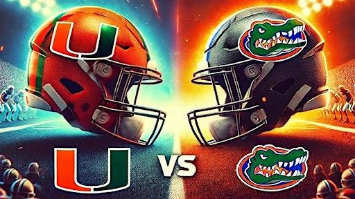 Gators vs. Canes Day Party 2025: Hosted The DJ Team and DJ T Brown 305 | Chicago Pizza & Sports Grille