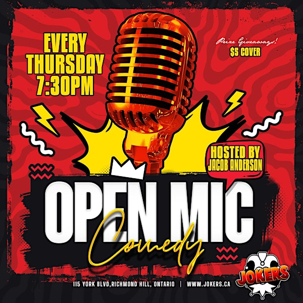 OPEN MIC NIGHT | Jokers Theatre and Comedy Club Toronto