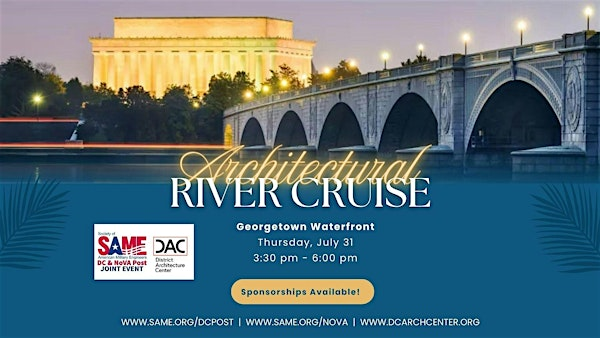 SAME DC & NoVA Post w/ AIA DAC - July 31 - Architectural River Cruise | Washington Harbour Georgetown at the west (upriver) across from Fiola Mare
