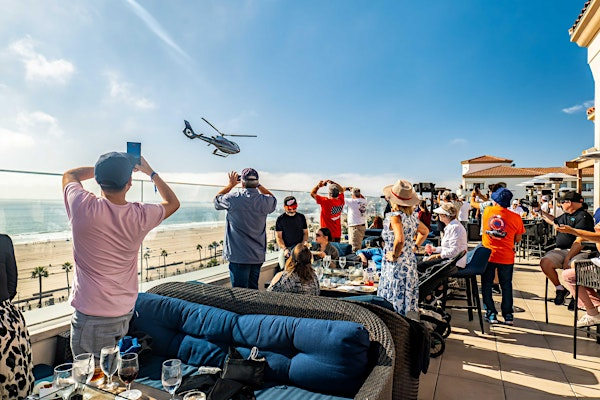 Cars 'N Copters Exclusive Helicopter Landing Party | Offshore 9 Rooftop Lounge