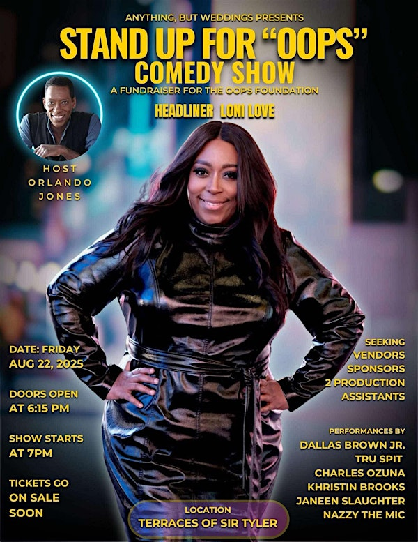 STAND UP for OOPS Comedy Show | Terraces On Sir Tyler