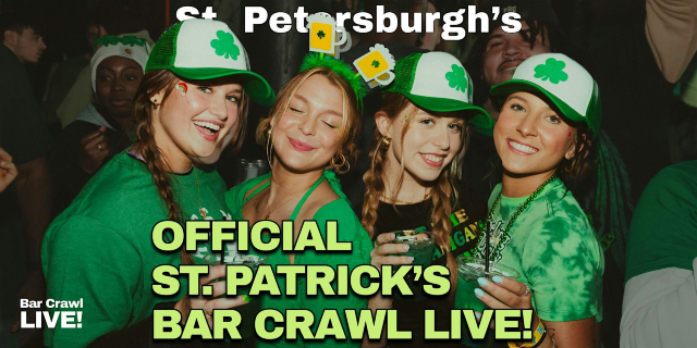 2027 Official St. Petersburg St Patricks Day Bar Crawl By Bar Crawl LIVE! | Thirsty First