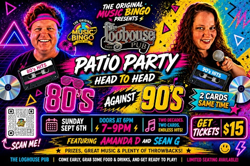 Music Bingo Patio Party | The Loghouse Pub
