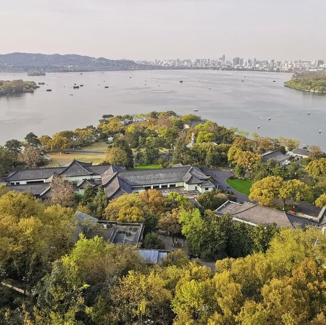 The iconic pagoda on West Lake