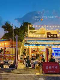 【釜山・多大浦】夕日の名所🧡雰囲気満点の海岸屋台で韓国料理🇰🇷