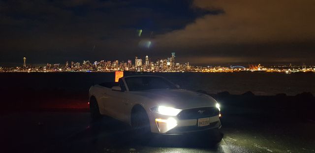 Alki Beach overlooking Seattle Skyline