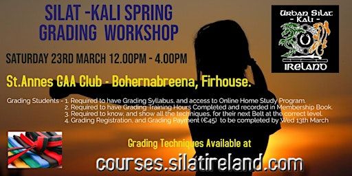 Silat Kali Spring Grading - Workshop | St. Anne's GAA Club