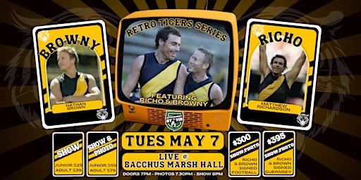 Retro Tigers Series feat. RICHO & BROWNY LIVE in Bacchus Marsh! | Bacchus Marsh Public Hall
