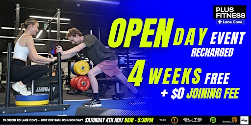 Plus Fitness Lane Cove Open Day Event - Recharged Fitness | 15 Orion Road, Lane Cove West NSW, Australia