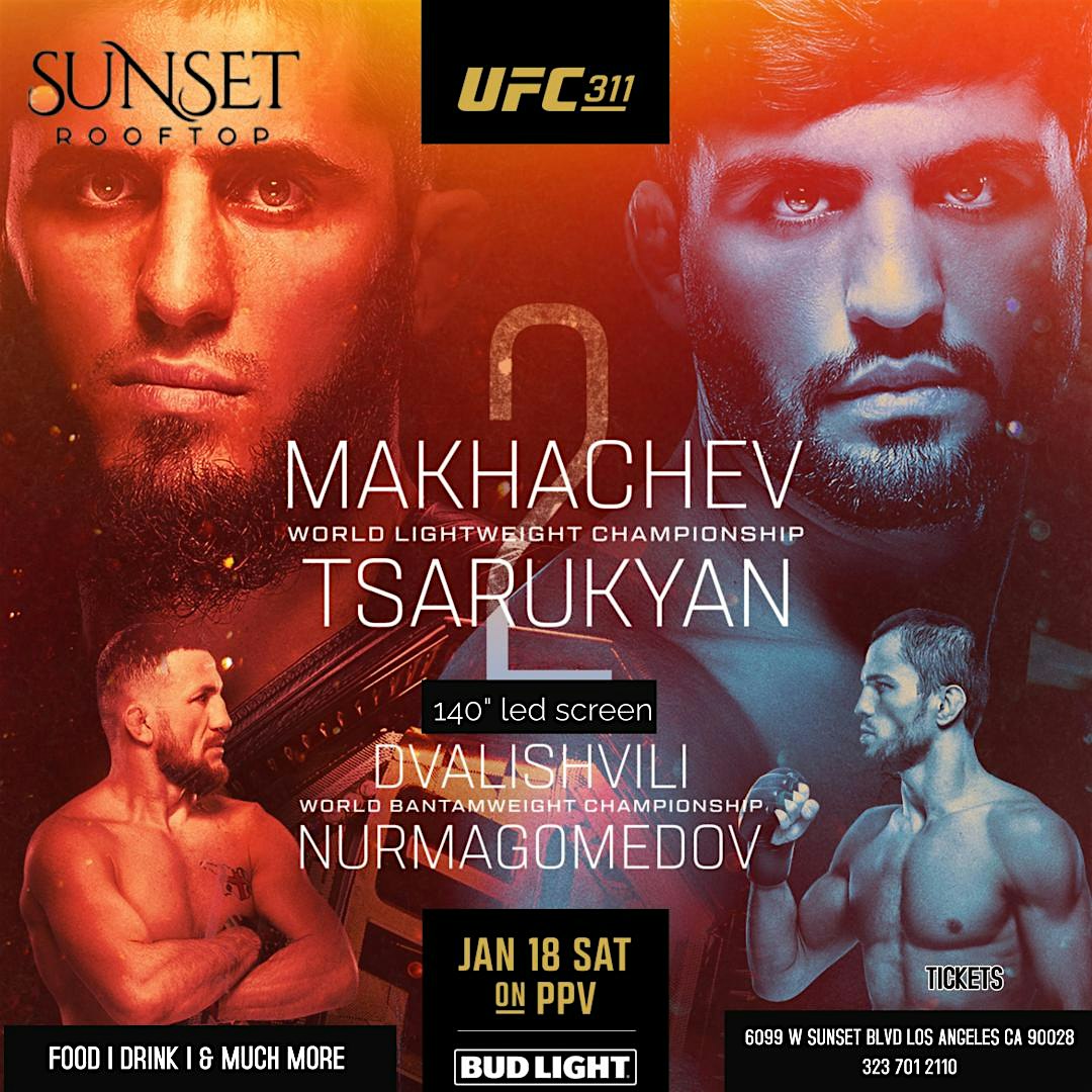 Makhachev vs Tsarukyan 2 | SUNSET ROOFTOP