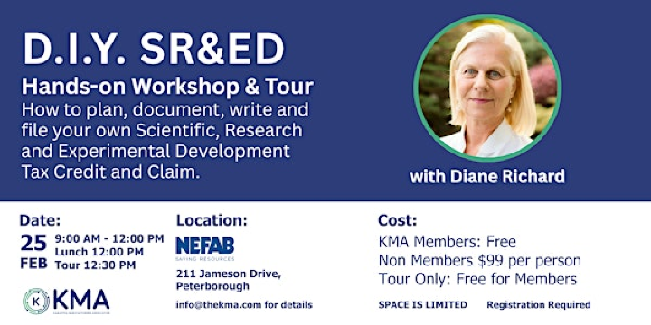 DIY SR&ED: A  Hands-On Workshop and NEFAB Plant Tour | Nefab Inc.