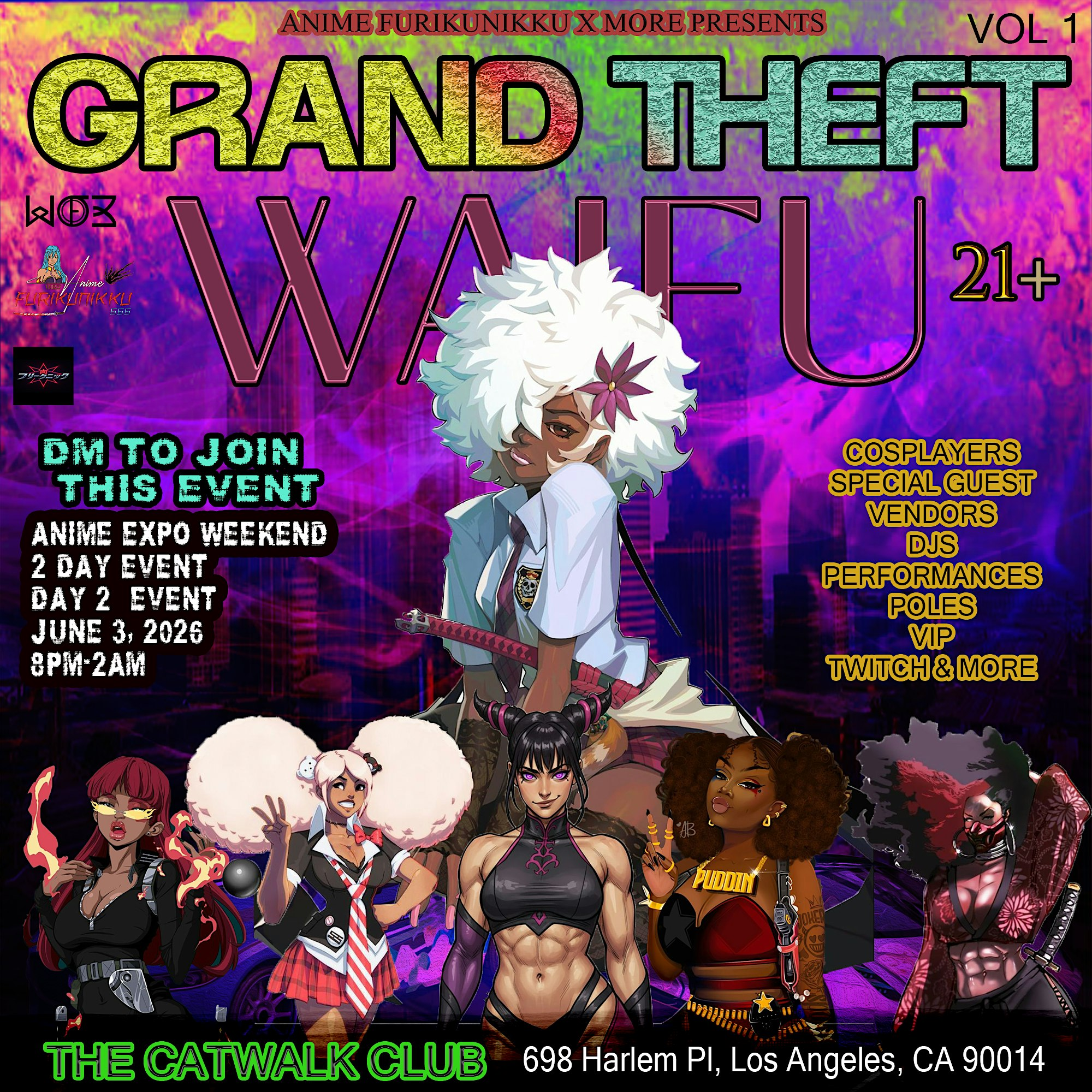 ANIME FURIKUNIKKU LA TAKEOVER | The Catwalk Club