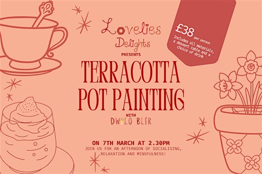Lovelies Delights presents Terracotta Pot Painting with Dwylo Bler | Lovelies Delights