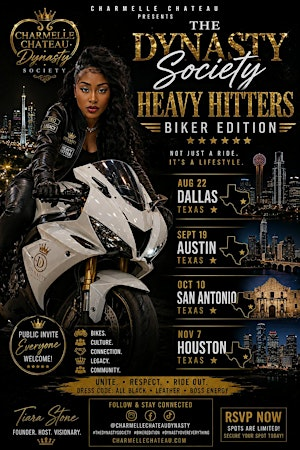 THE DYNASTY SOCIETY HEAVY HITTER BIKER EDITION | Charmelle Chateau Dynasty HQ