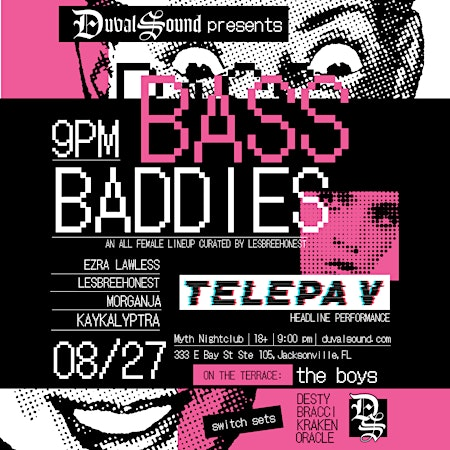 Duval Sound Presents: Bass Baddies | 08.27.26 | Myth Nightclub | Element Bistro & Craft Bar