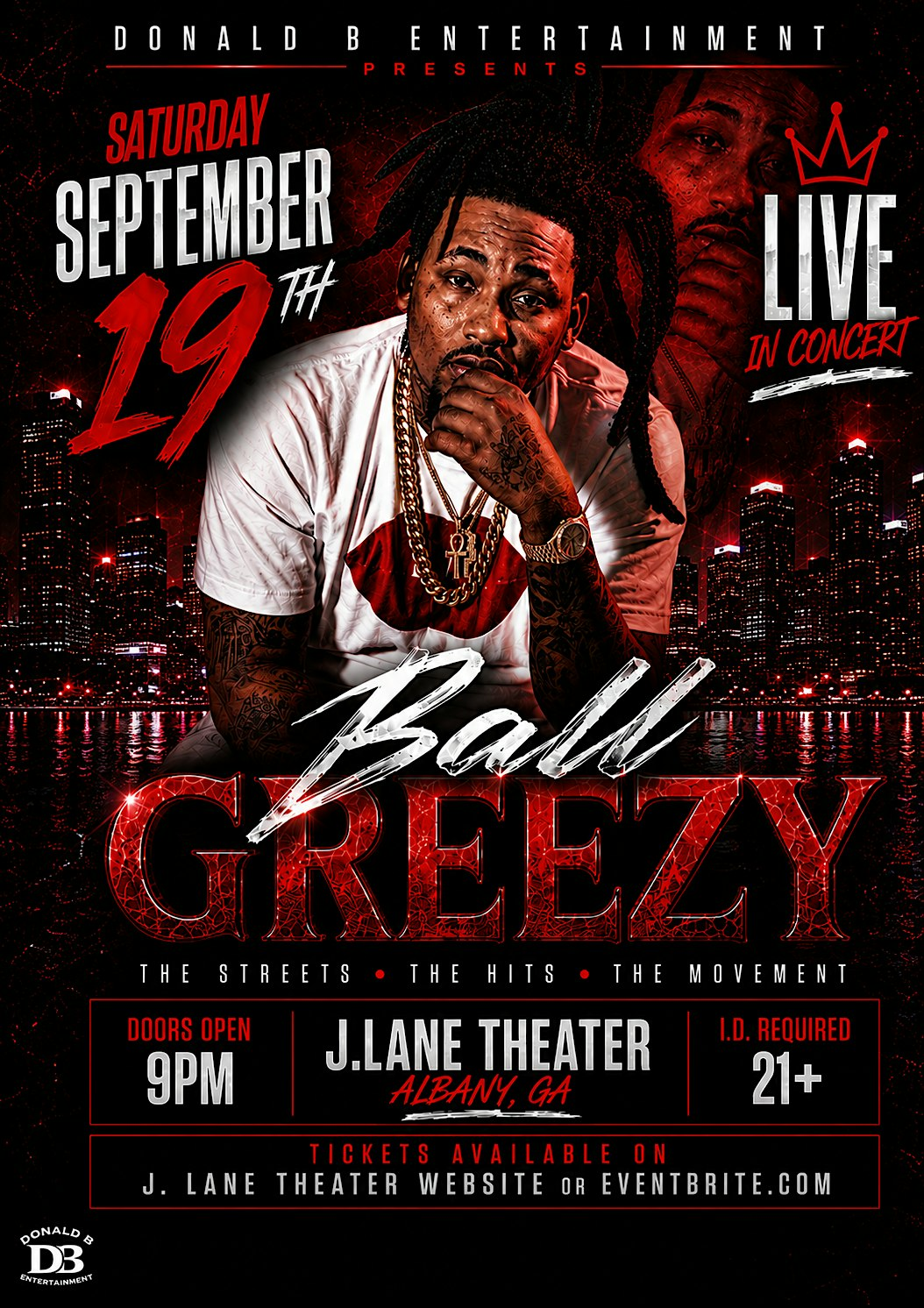 Ball Greezy Live Albany Ga (TICKET️ ONLY EVENT) | The J. Lane Theater