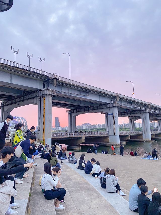 평일에 일 끝나고 가기 좋은 반포 한강공원 무지개분수 🌈💧