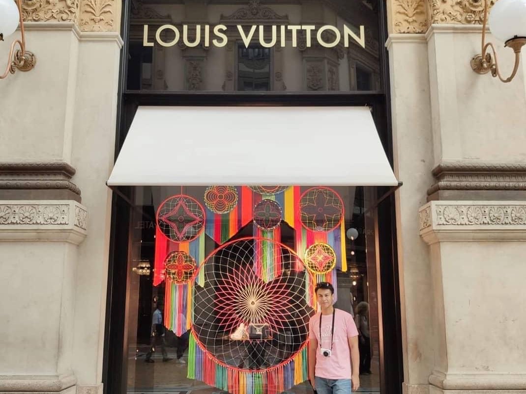 Facade of Louis Vuitton Store Inside Galleria Vittorio Emanuele II