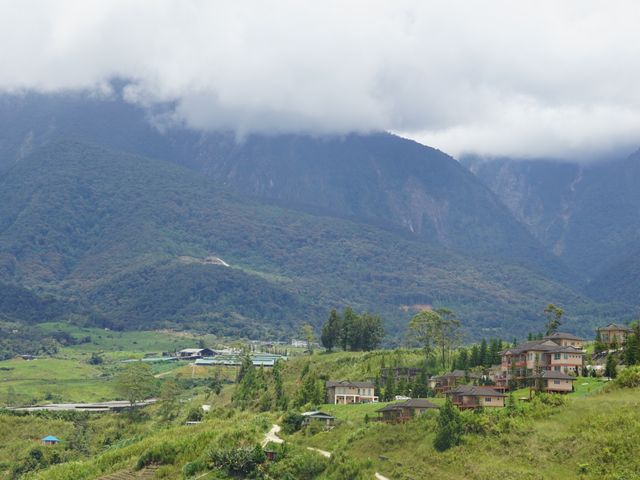 Cloudy Mt Kinabalu from Sosodikon 