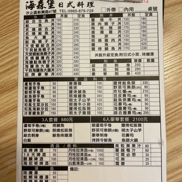 兼具網美風格之汐止巷弄平價日式料理-海森堡日式料理