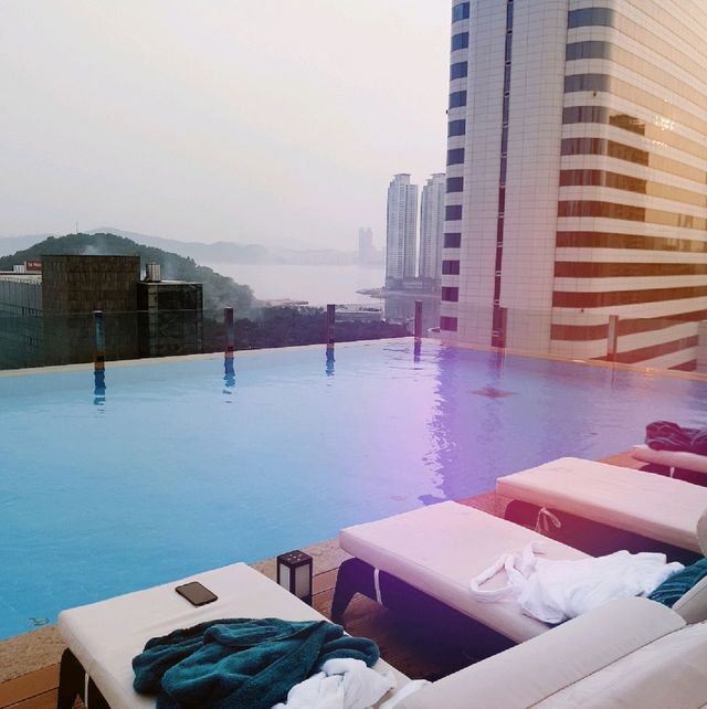 해운대 베이몬드호텔 수영장🏖